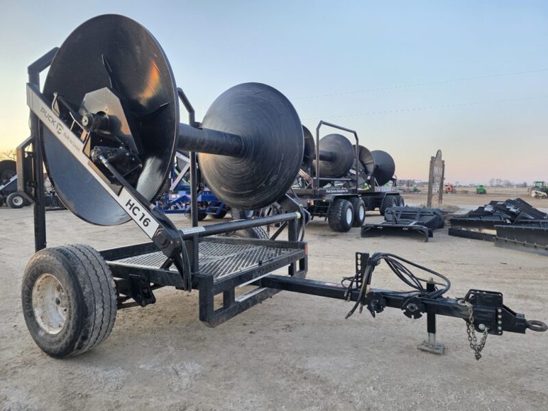 Puck HC16 Hydraulic Driven Hose Cart Holds 1 Mile of 8″ Supply Hose