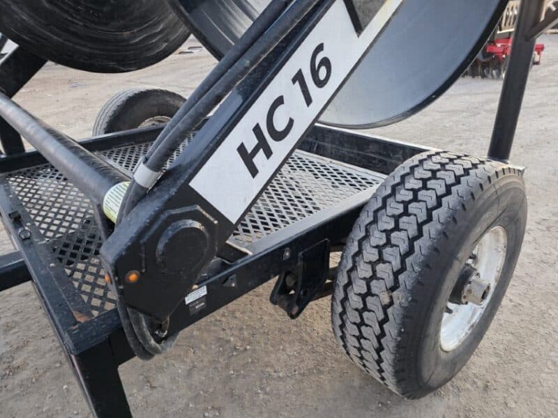 Puck HC16 Hydraulic Driven Hose Cart Holds 1 Mile of 8″ Supply Hose