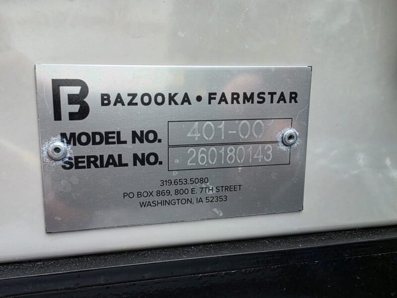 2026 Bazooka FarmStar Wolverine w. 6.8L John Deere 300 HP