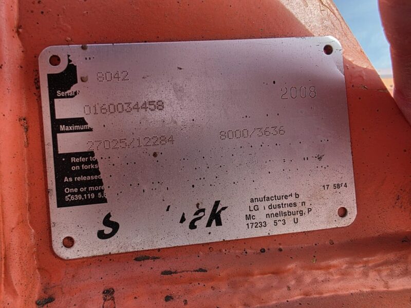 2008 Sky Trak 8042 w. 5677 Hours. with Forks Fresh Engine Overhaul