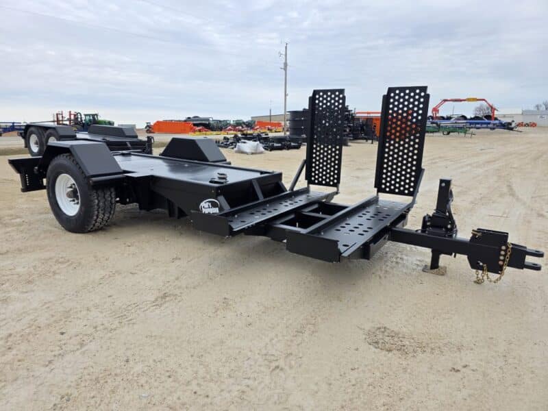 Single Axle Pump Trailer w. UTV Ramps