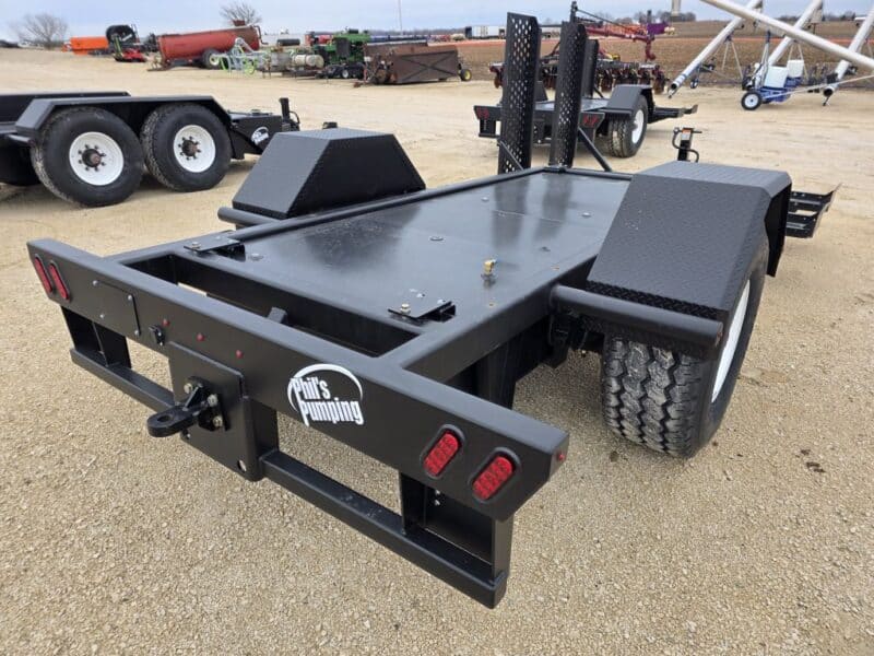 Single Axle Pump Trailer w. UTV Ramps