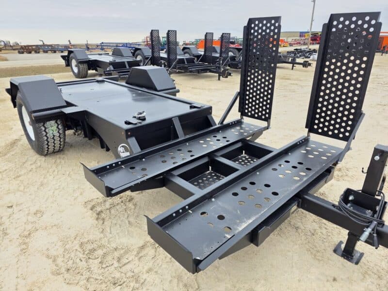 Single Axle Pump Trailer w. UTV Ramps