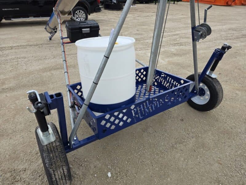 12″x 14″ Phil’s Load Stand w. Basket, Foam Injection, Wheel Jacks & Lights.