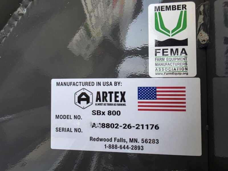 Artex Manure Spreader 800 SBX Series