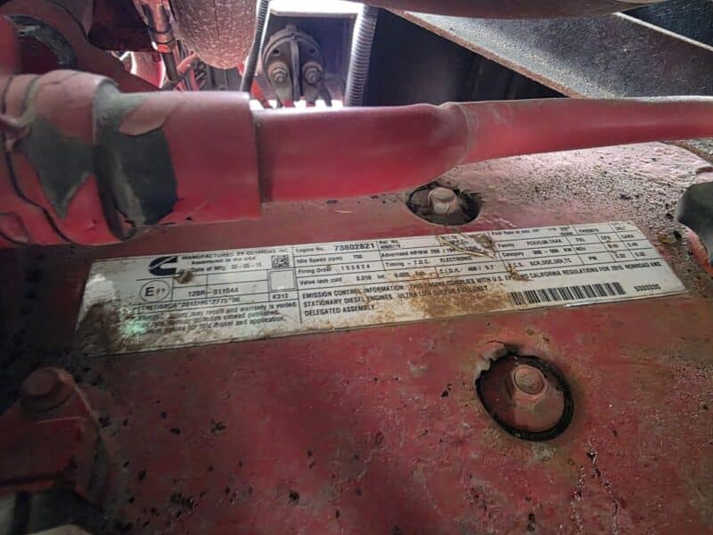 AC-119 750 CFM 2015 Doosan Cummins Engine Air Compressor