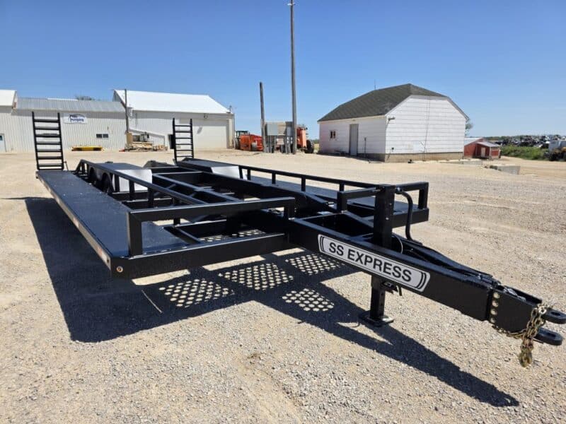 New SS EXPRESS Bumper Pull Manure Boat Trailer For Wolverine and Crawler Agitation Boats