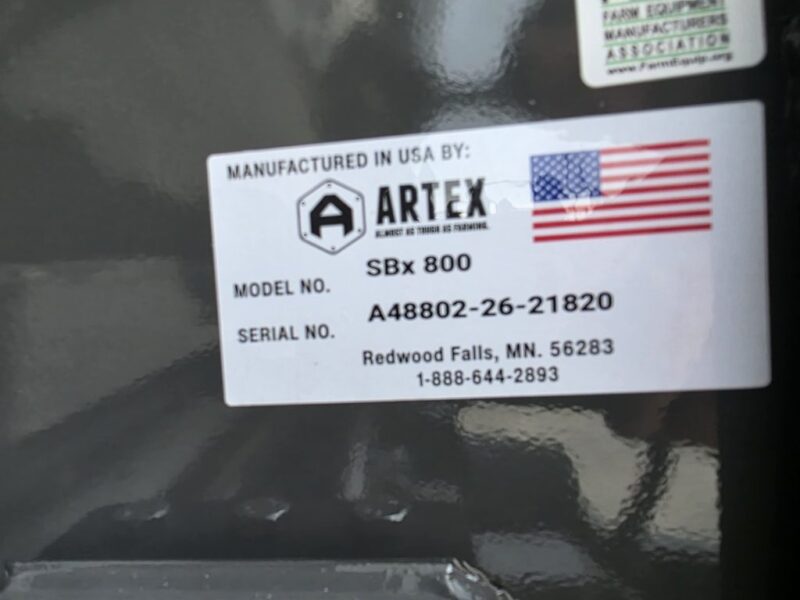 Artex Manure Spreader 800 SBX Series