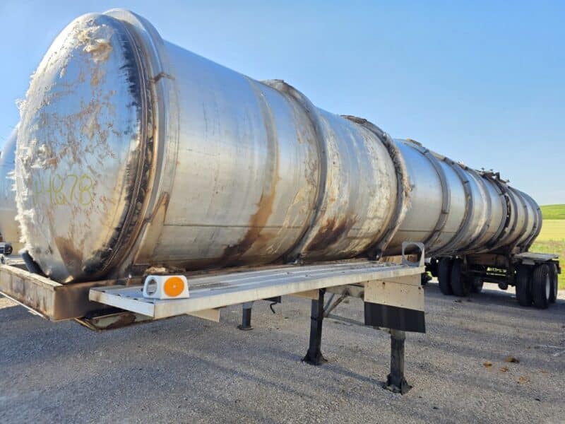 U-4878 1991 Brenner 6700 Gallon Stainless Steel Semi Tanker