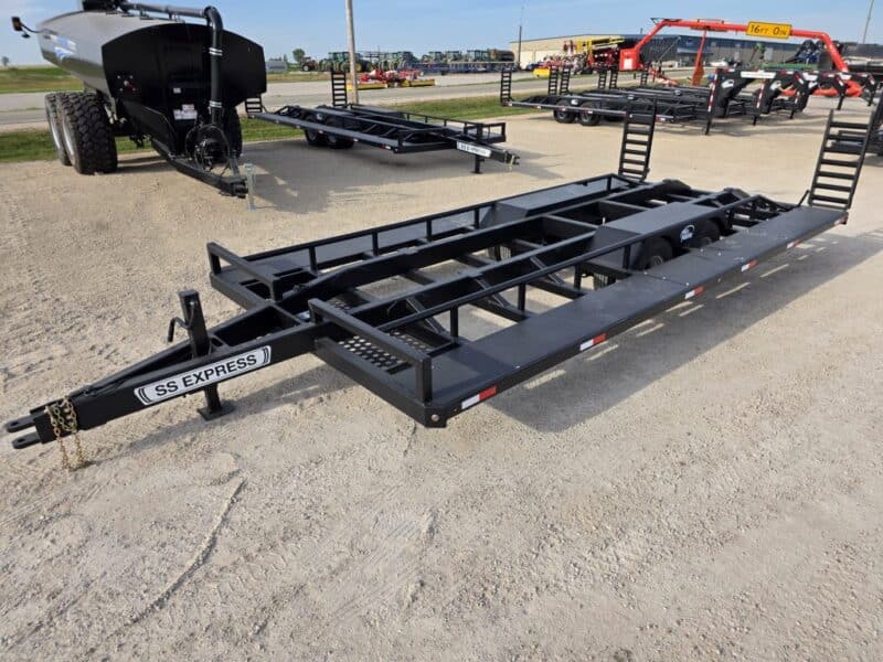 SS EXPRESS Bumper Pull Manure Boat Trailer For Wolverine and Crawler Agitation Boats