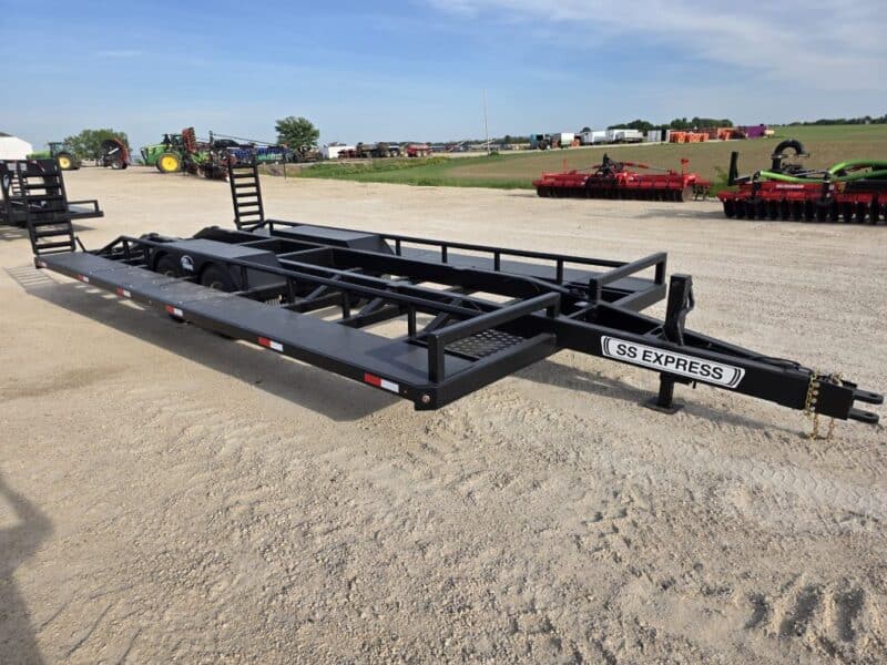 SS EXPRESS Bumper Pull Manure Boat Trailer For Wolverine and Crawler Agitation Boats