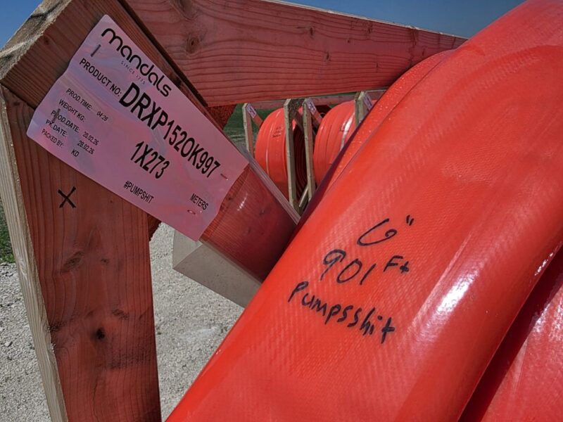 901Ft of 6″ Mandals Extra Performance (XP) #PUMPSSHIT Drag Hose