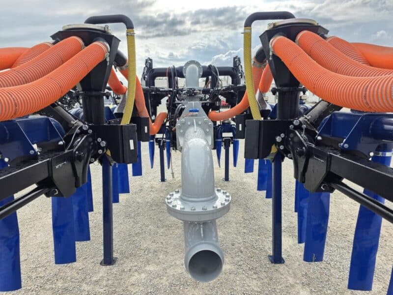 New 56′ Dribble Bar w. H.D. 8″ Stinger w. Mini Manifolds to 4″ Hoses
