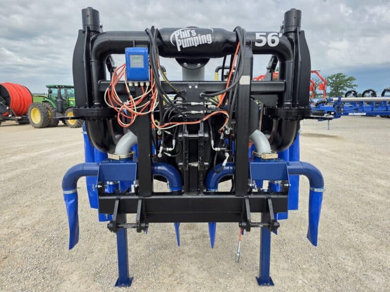 New 56′ Dribble Bar w. H.D. 8″ Stinger w. Mini Manifolds to 4″ Hoses