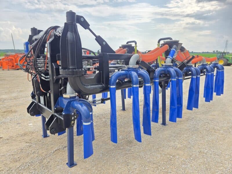 New 48′ Dribble Bar w. H.D. 8″ Stinger w. Mini Manifolds to 4″ Hoses