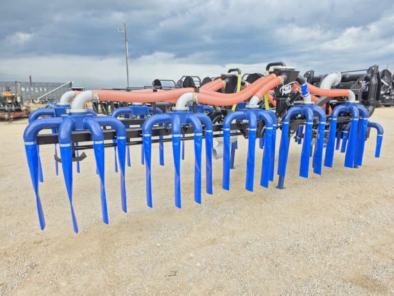 New 48′ Dribble Bar w. H.D. 8″ Stinger w. Mini Manifolds to 4″ Hoses