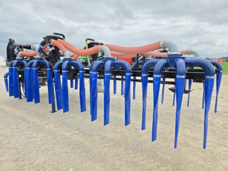 New 48′ Dribble Bar w. H.D. 8″ Stinger w. Mini Manifolds to 4″ Hoses
