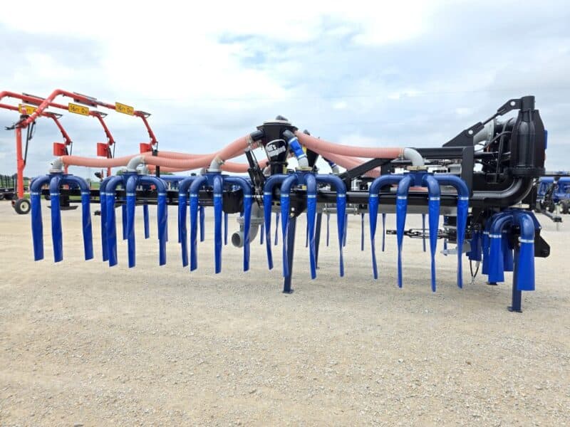 New 48′ Dribble Bar w. H.D. 8″ Stinger w. Mini Manifolds to 4″ Hoses