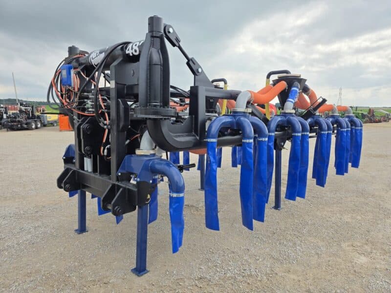 New 48′ Dribble Bar w. H.D. 8″ Stinger w. Mini Manifolds to 4″ Hoses