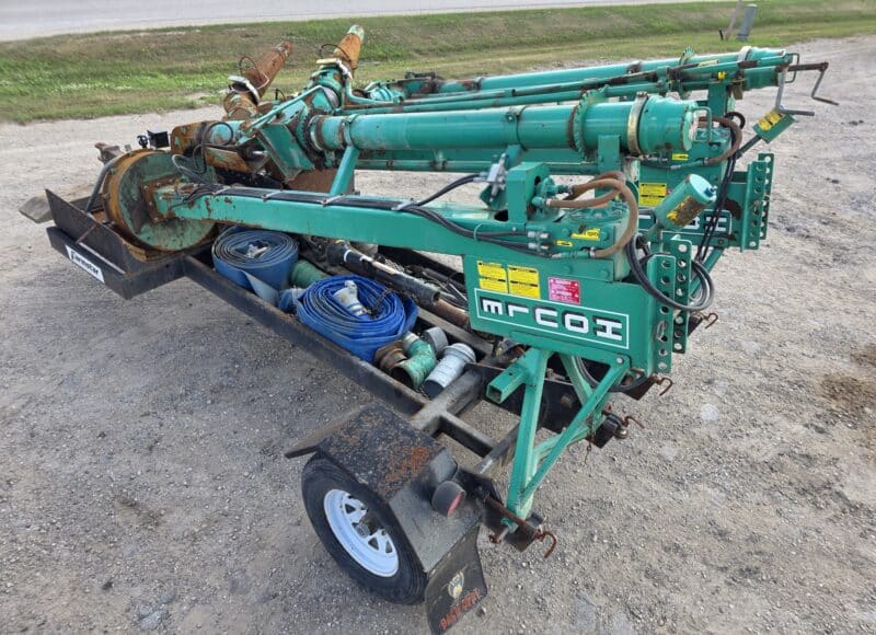 (2) 8′ Houle Pit Pumps and Trailer