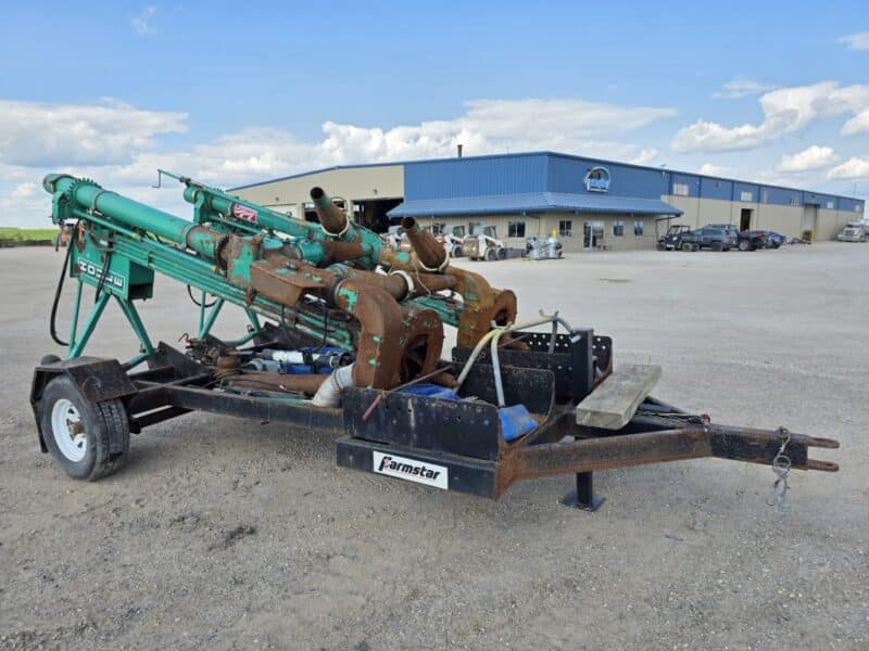 (2) 8′ Houle Pit Pumps and Trailer