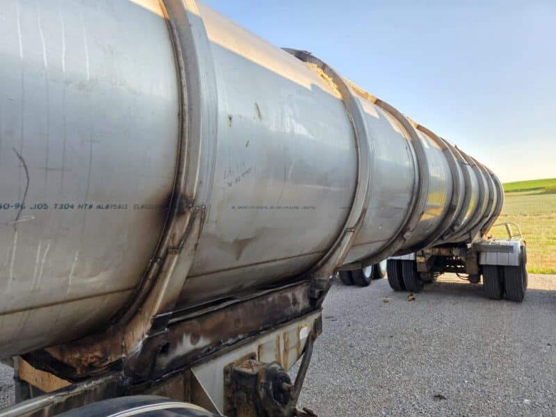 U-4896 1997 Brenner 6800 Gallon Stainless Steel Semi Tanker