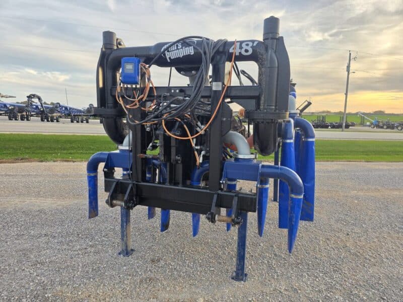 Lightly Used 48′ Dribble Bar w. H.D. 8″ Stinger w. Mini Manifolds to 4″ Hoses