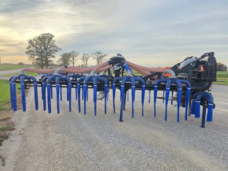 Lightly Used 48′ Dribble Bar w. H.D. 8″ Stinger w. Mini Manifolds to 4″ Hoses