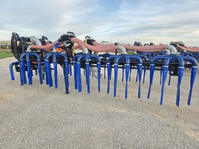 New 48′ Dribble Bar w. H.D. 8″ Stinger w. Mini Manifolds to 4″ Hoses