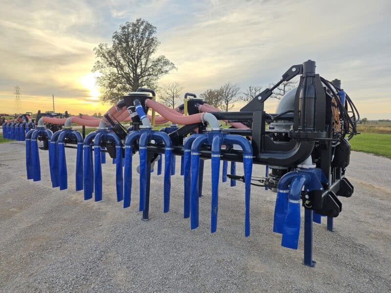 New 48′ Dribble Bar w. H.D. 8″ Stinger w. Mini Manifolds to 4″ Hoses