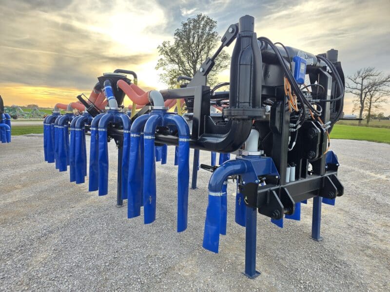 New 48′ Dribble Bar w. H.D. 8″ Stinger w. Mini Manifolds to 4″ Hoses