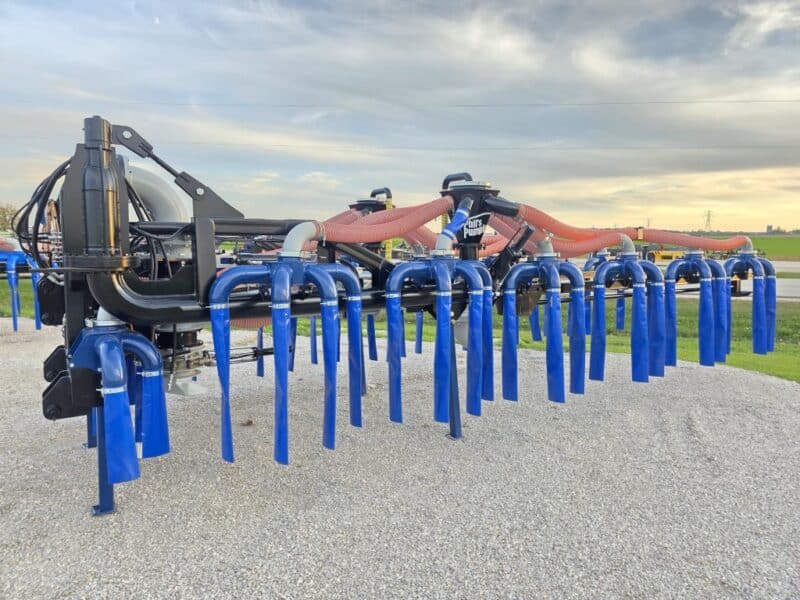 New 56′ Dribble Bar w. H.D. 8″ Stinger w. Mini Manifolds to 4″ Hoses