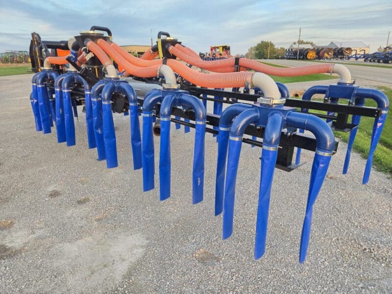 Lightly Used 48′ Dribble Bar w. H.D. 8″ Stinger w. Mini Manifolds to 4″ Hoses
