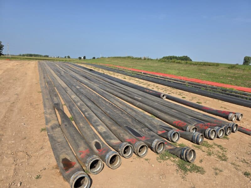 Used 8″ Rubber Nitrile Layflat Hose with Coupler sets