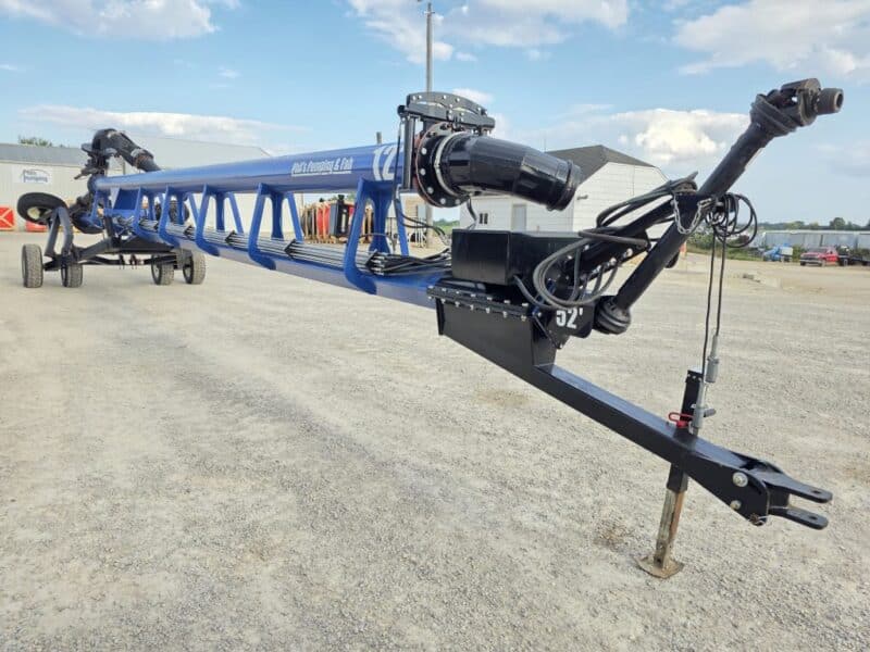 1 Year Old 52ft Phil’s 12″ Turbo Blaster Lagoon Pump w/ 10″ Agitation Gun & Outrigger Wheels
