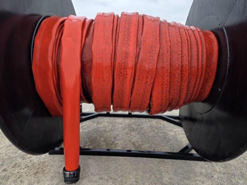 5.5″ x 1320′ Mandals XP Drag with fittings- Only Pumped 1 Million Gallons! NO Menders!