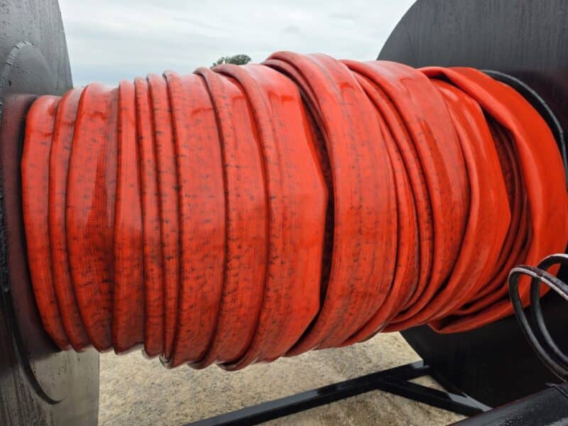 5.5″ x 1320′ Mandals XP Drag with fittings- Only Pumped 1 Million Gallons! NO Menders!