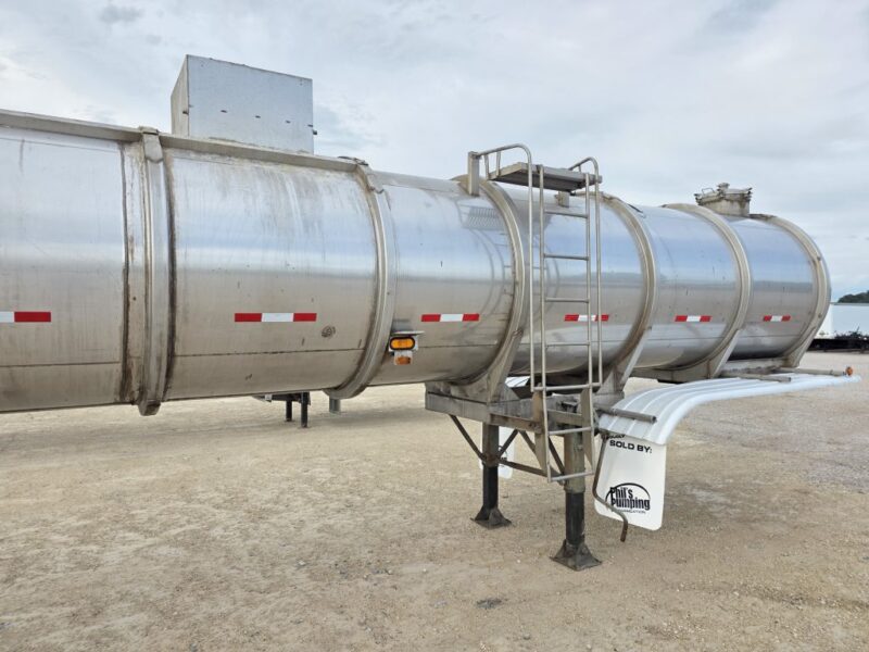 18″ U-4907 1996 Barbel 7000 Gallon Stainless Steel Semi Tanker w. 18in Unload