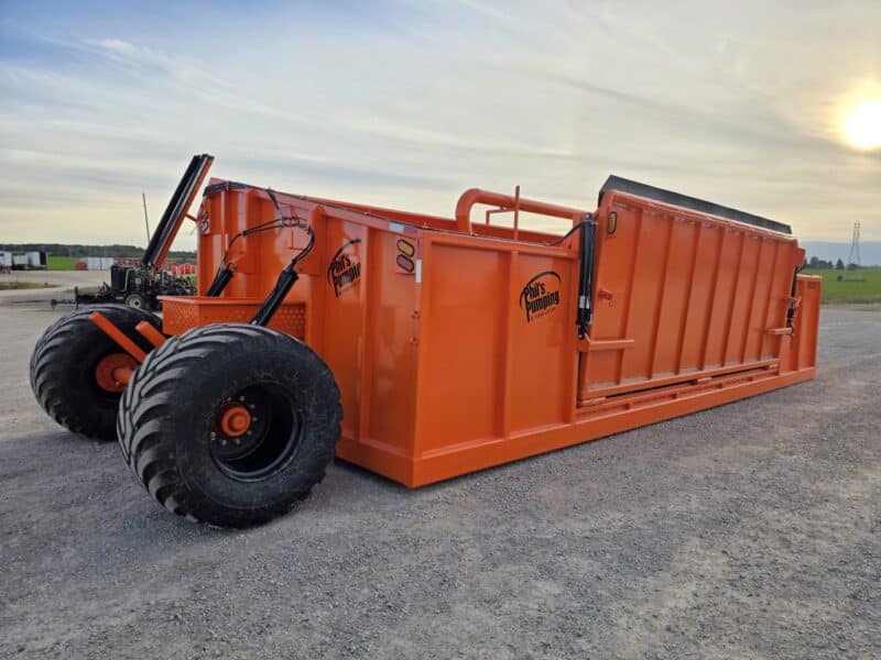 Phil’s DS1230 16,000 Gallon Pumping Dumpster High Volume Pump w. Load Stand.