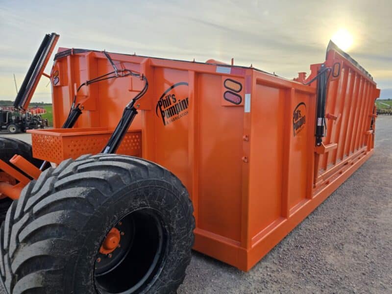 Phil’s DS1230 16,000 Gallon Pumping Dumpster High Volume Pump w. Load Stand.