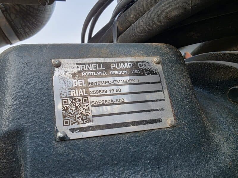 CAT C13 & 6819MPC-CAC Cornell Pump Trailer w. MobileStar Controls
