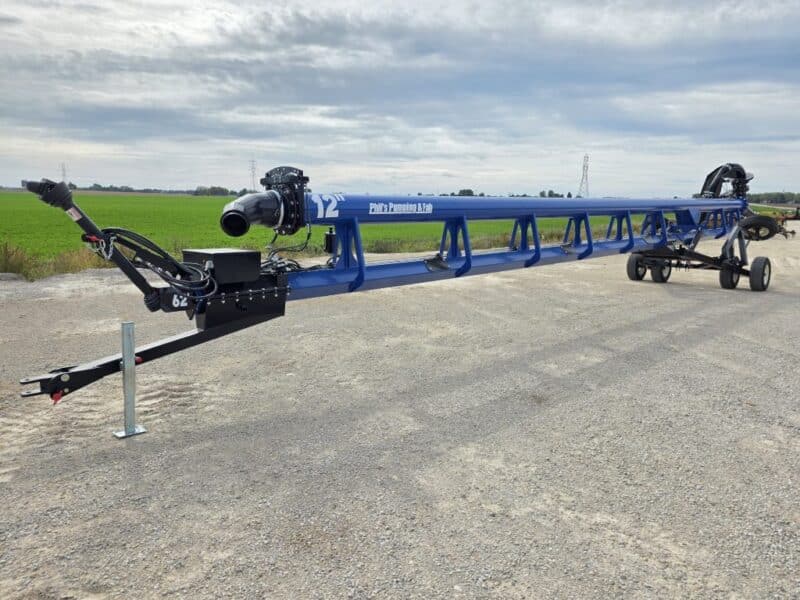 New 62ft Phil’s 12″ Turbo Blaster Lagoon Pump w/ 10″ Agitation Gun & Outrigger Wheels