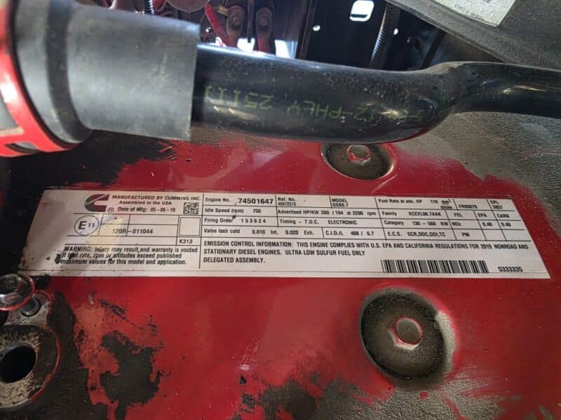 AC-123 825 CFM 2019 Doosan Cummins Engine Air Compressor