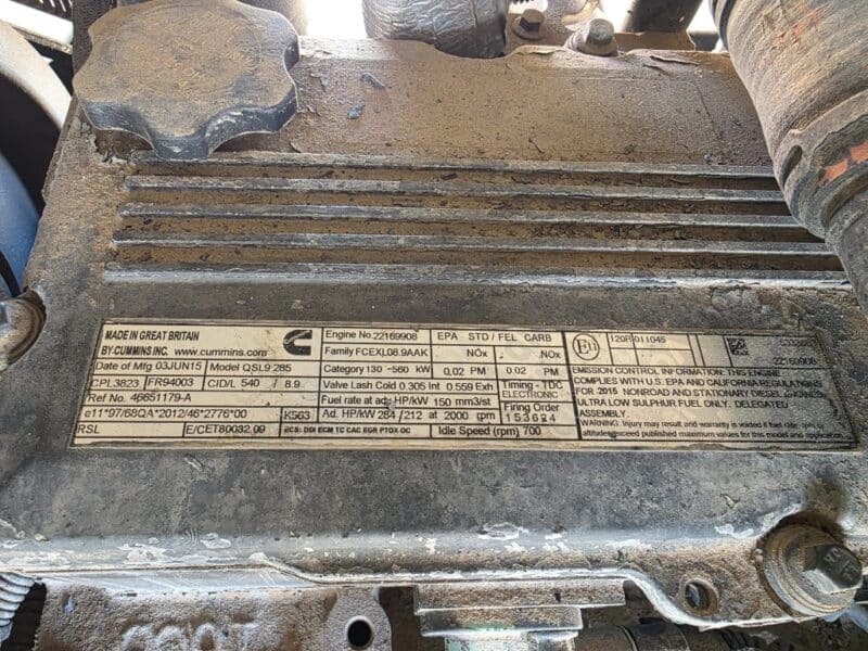 AC-124 915 CFM 2015 Doosan 8.9L Cummins Engine Air Compressor